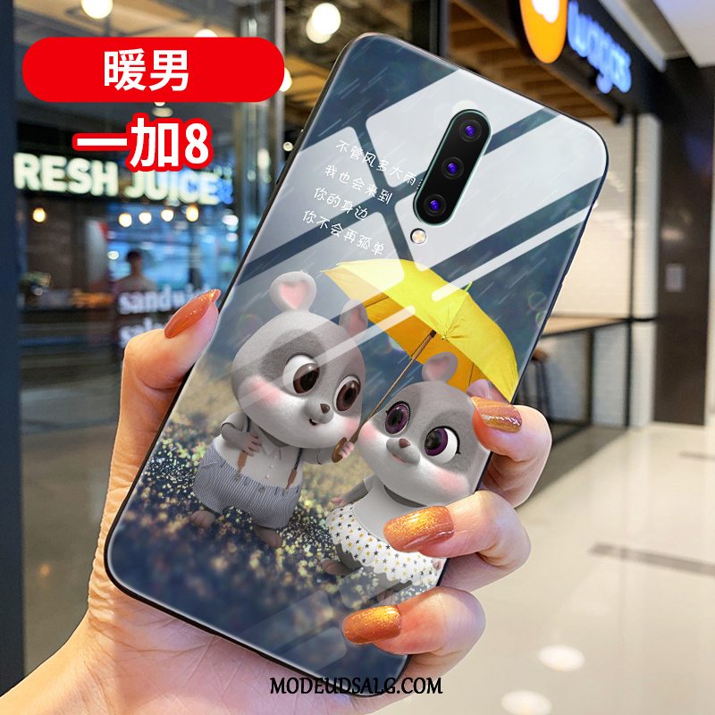 Oneplus 8 Etui Cartoon Glas Beskyttelse Elskeren Trendy