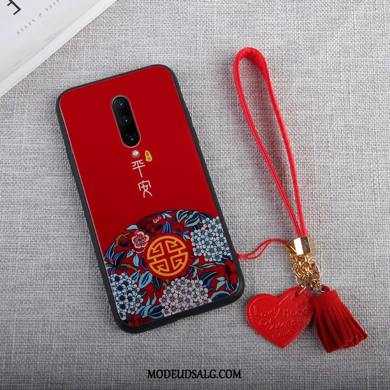 Oneplus 8 Etui / Cover Anti-fald Kinesisk Stil Rød Trend