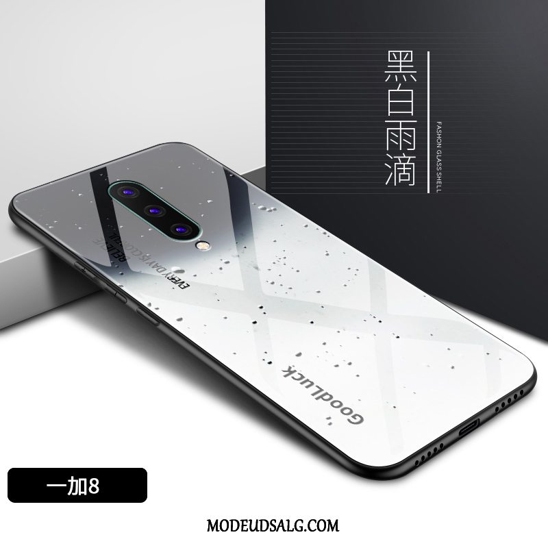 Oneplus 8 Etui / Cover Hård Hvid Anti-fald Kreativ Sort