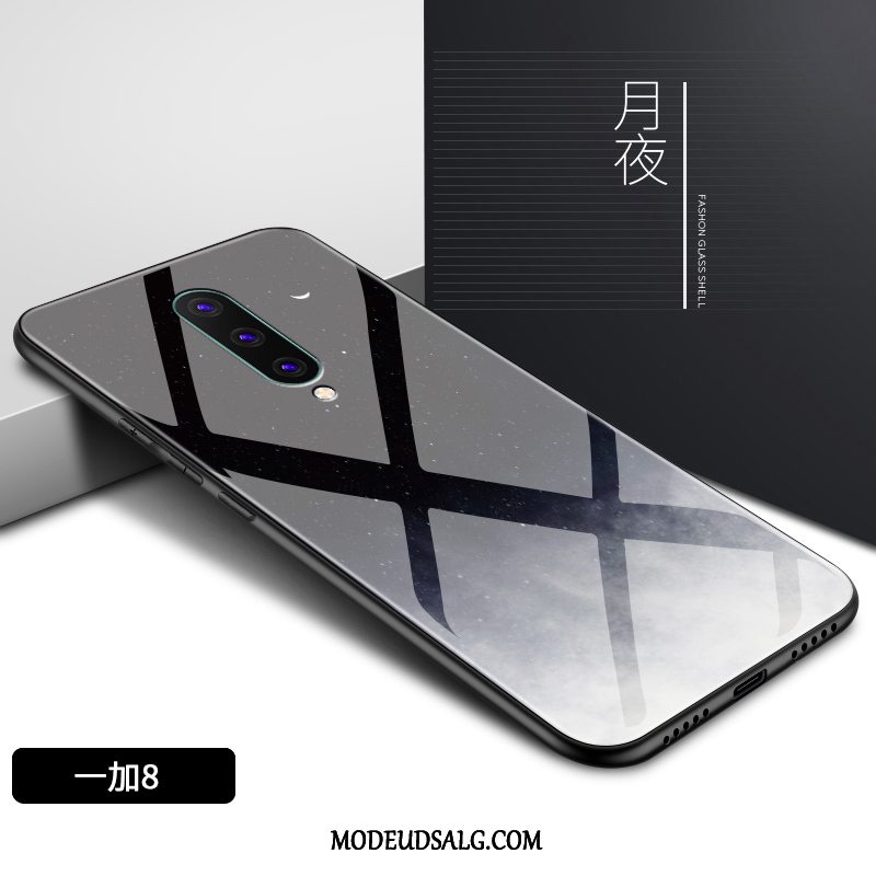 Oneplus 8 Etui / Cover Hård Hvid Anti-fald Kreativ Sort