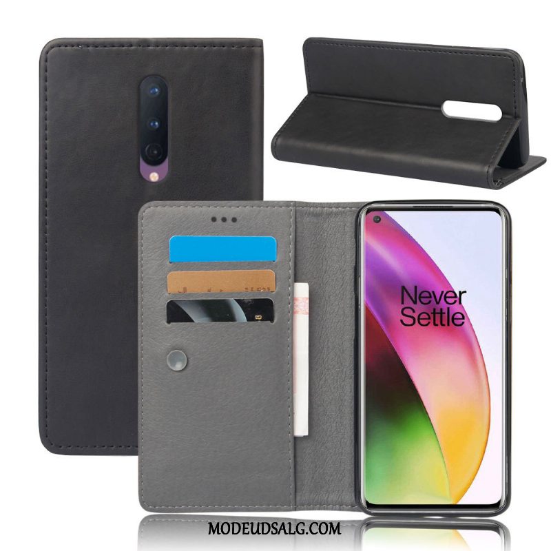 Oneplus 8 Etui / Cover Rød Folio Hård Beskyttelse Alt Inklusive