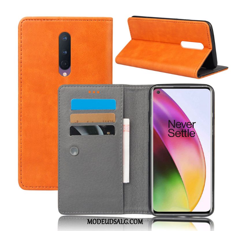 Oneplus 8 Etui / Cover Rød Folio Hård Beskyttelse Alt Inklusive