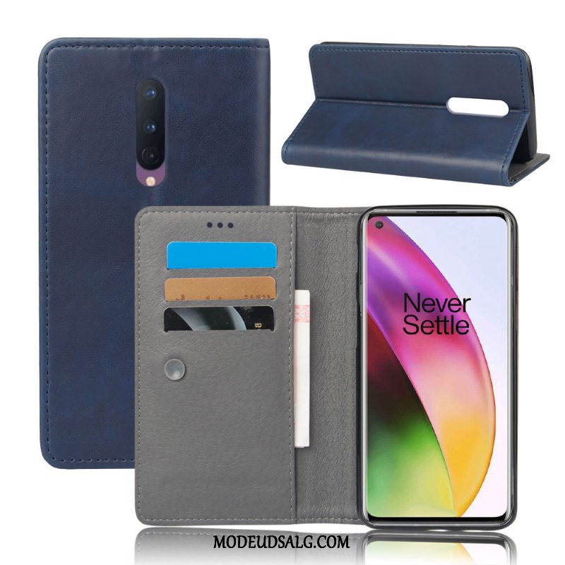 Oneplus 8 Etui / Cover Rød Folio Hård Beskyttelse Alt Inklusive