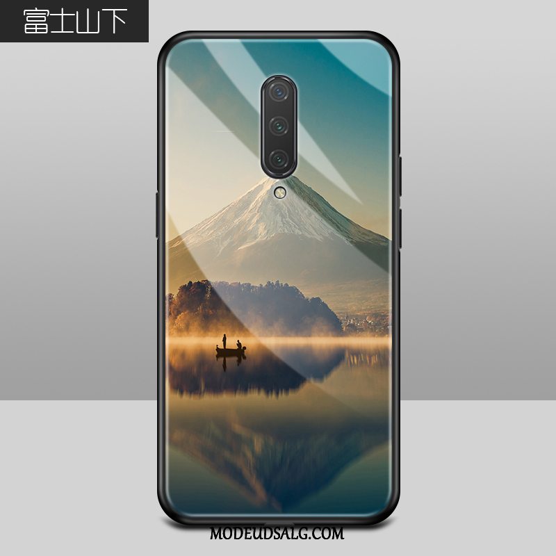 Oneplus 8 Etui Glas Silikone Trend Beskyttelse Scenery