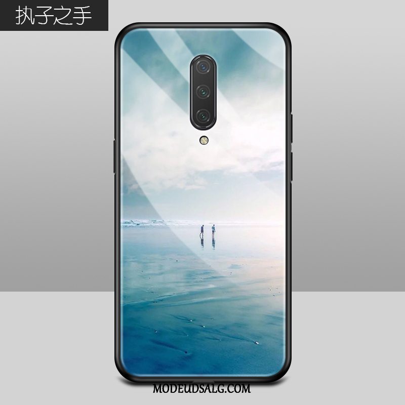 Oneplus 8 Etui Glas Silikone Trend Beskyttelse Scenery