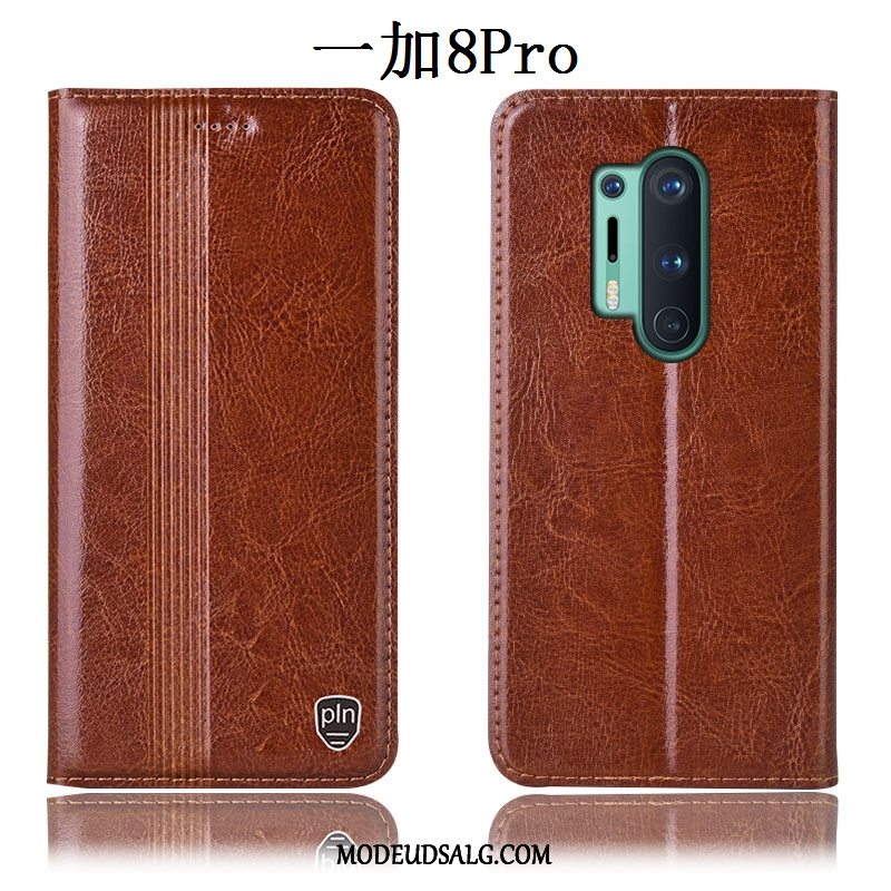 Oneplus 8 Pro Etui Beskyttelse Cover Folio Alt Inklusive Anti-fald