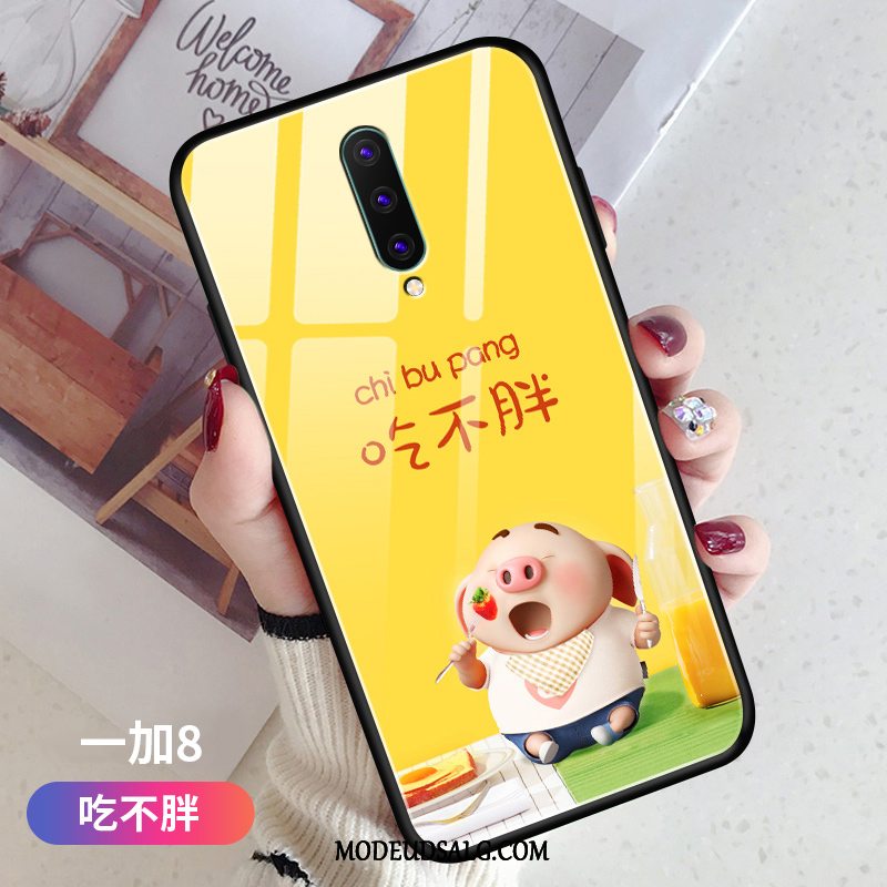 Oneplus 8 Pro Etui Cartoon Blød Glas Cover Hård