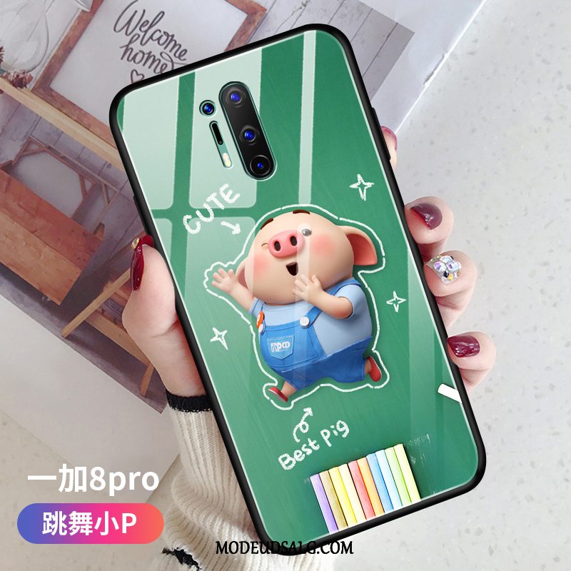 Oneplus 8 Pro Etui Cartoon Blød Glas Cover Hård