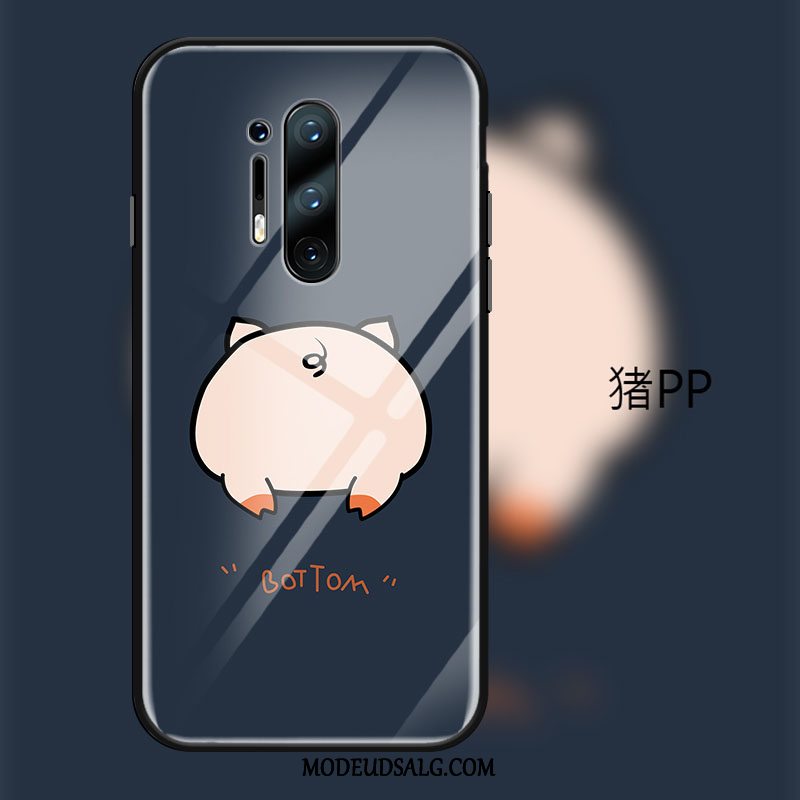 Oneplus 8 Pro Etui Lyserød Cover Glas Smuk Cartoon