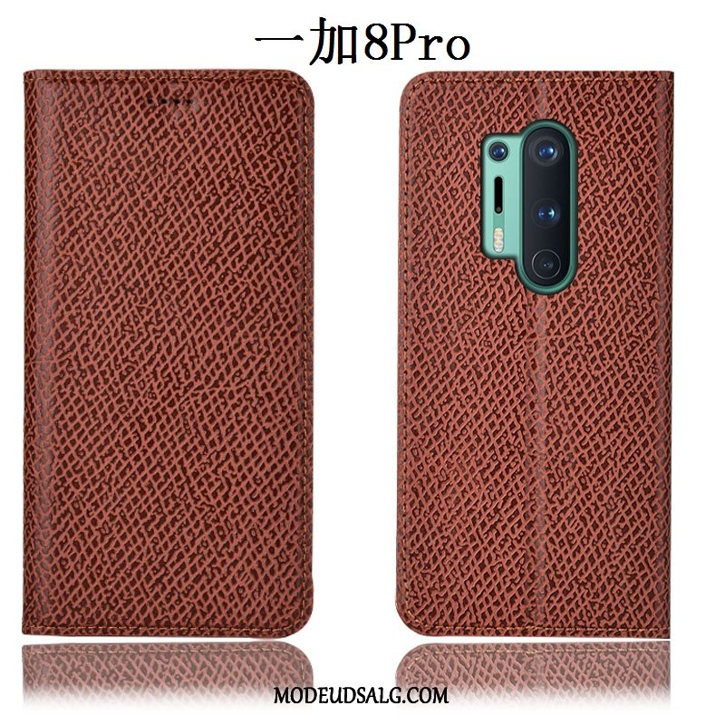 Oneplus 8 Pro Etui Mønster Lædertaske Anti-fald Alt Inklusive Cover