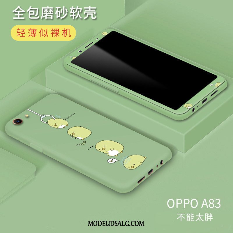 Oppo A3 Etui Af Personlighed Hærdet Glas Membrane Silikone Anti-fald