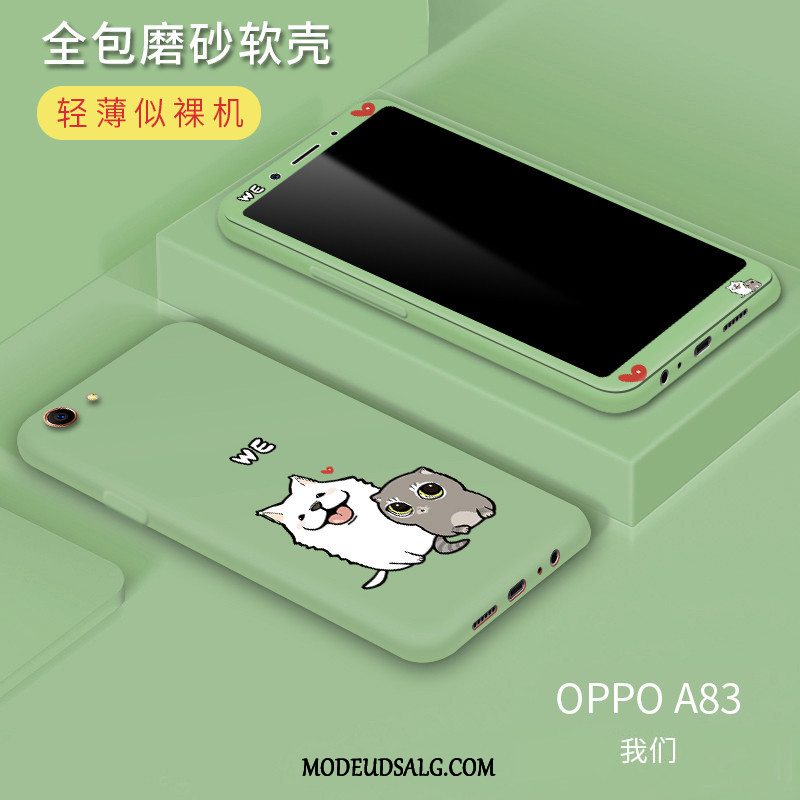 Oppo A3 Etui Af Personlighed Hærdet Glas Membrane Silikone Anti-fald