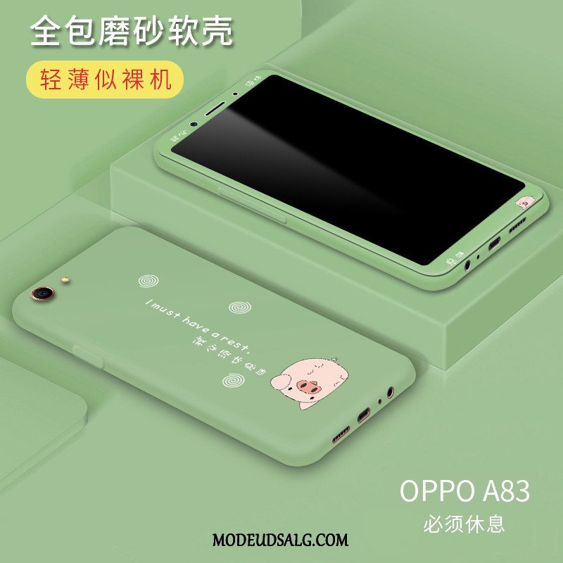 Oppo A3 Etui Af Personlighed Hærdet Glas Membrane Silikone Anti-fald