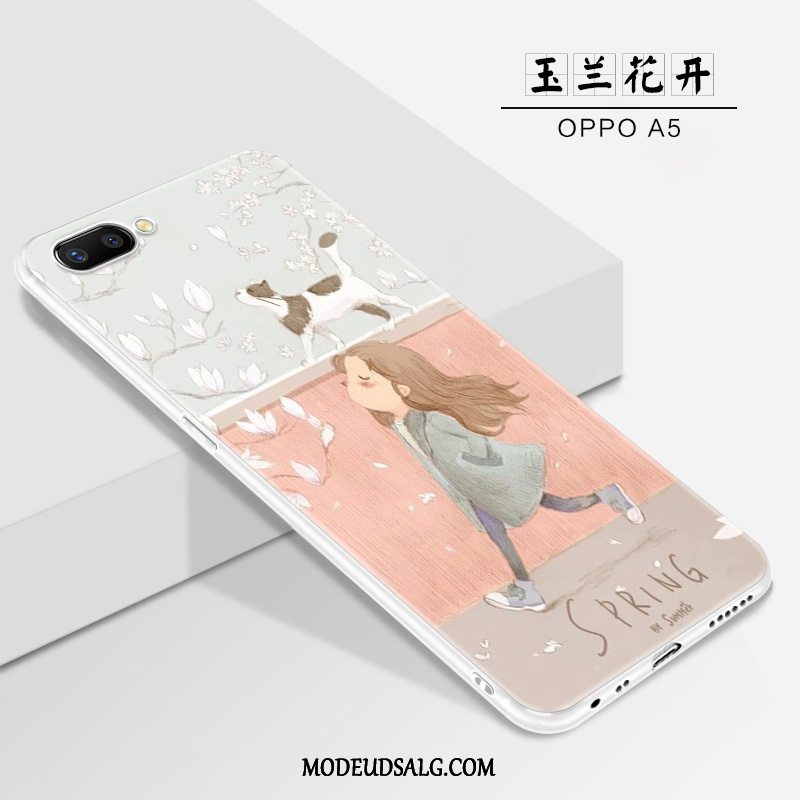 Oppo A3 Etui Alt Inklusive Anti-fald Cover Silikone Hængende Ornamenter