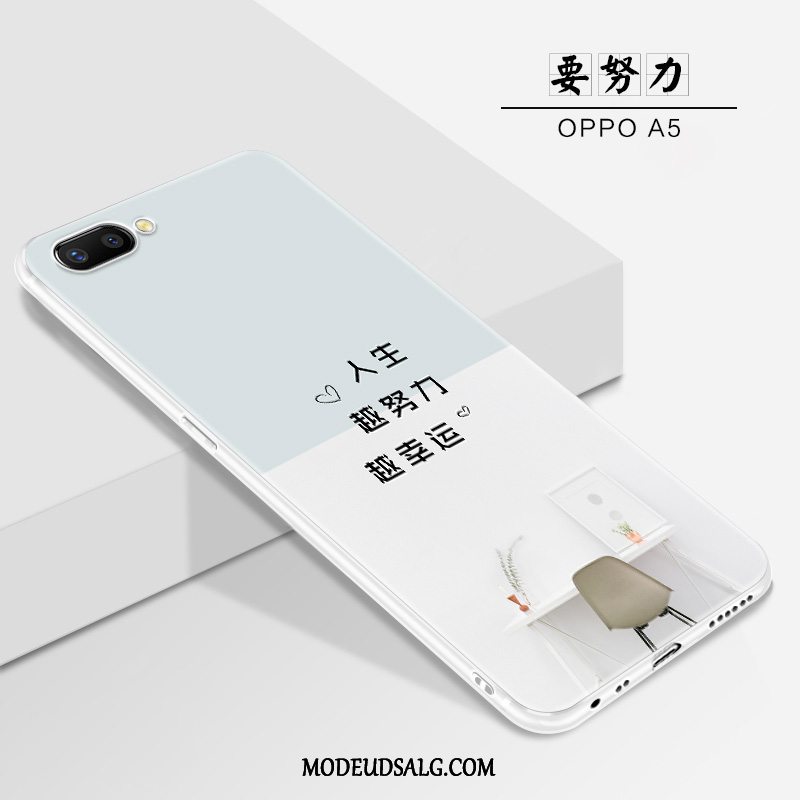 Oppo A3 Etui Alt Inklusive Anti-fald Cover Silikone Hængende Ornamenter