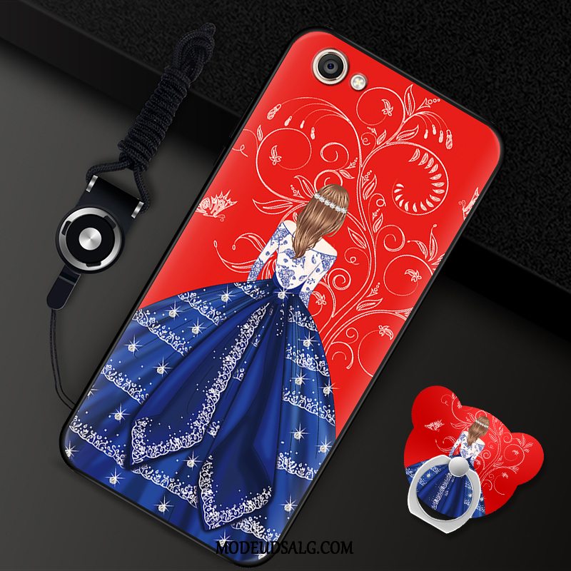 Oppo A3 Etui / Cover Cartoon Alt Inklusive Hængende Ornamenter Rød Blød