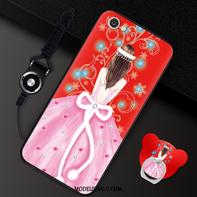 Oppo A3 Etui / Cover Cartoon Alt Inklusive Hængende Ornamenter Rød Blød