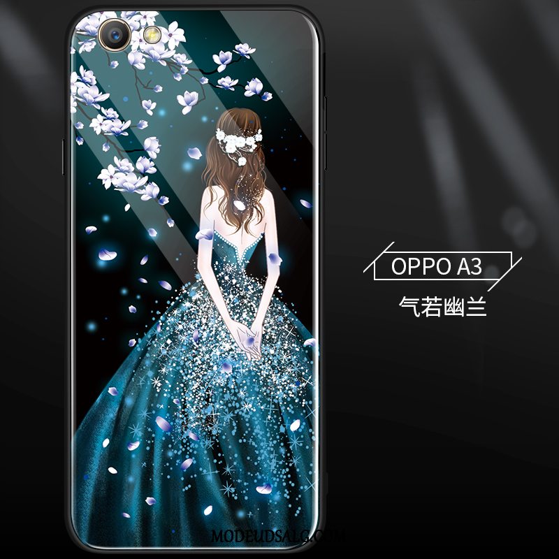 Oppo A3 Etui Hård Smuk Glas Trendy Nubuck