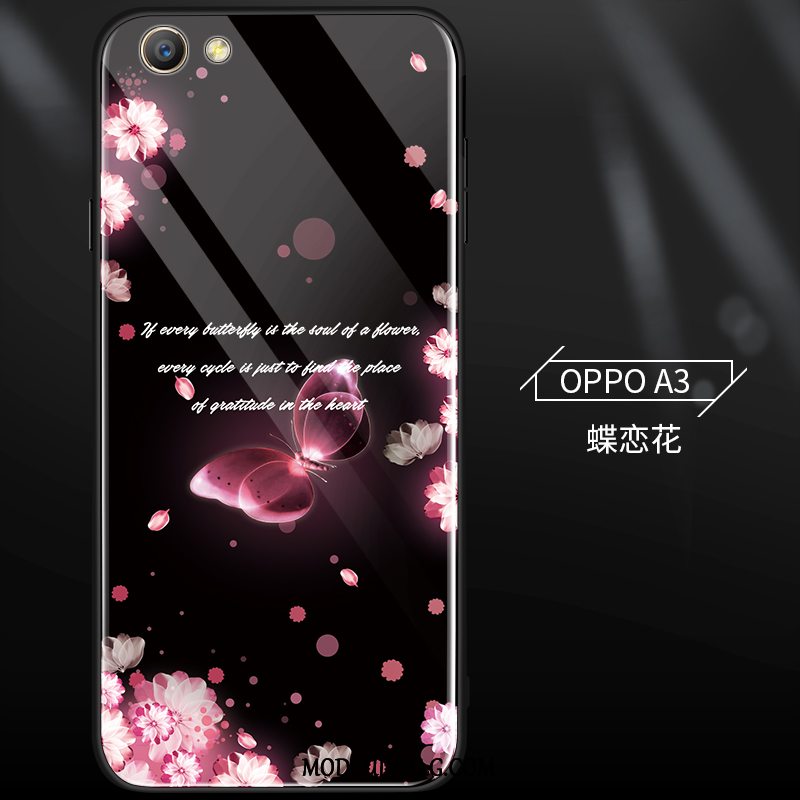 Oppo A3 Etui Hård Smuk Glas Trendy Nubuck