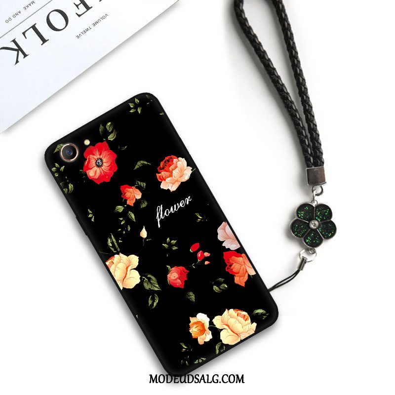 Oppo A3 Etui Vintage Simple Silikone Kreativ Blomster