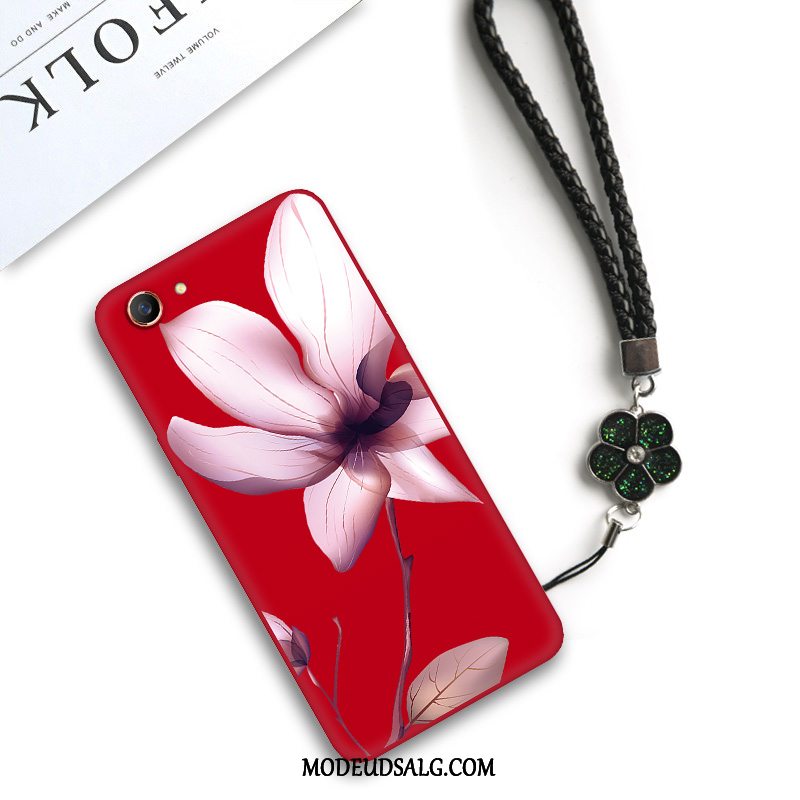 Oppo A3 Etui Vintage Simple Silikone Kreativ Blomster