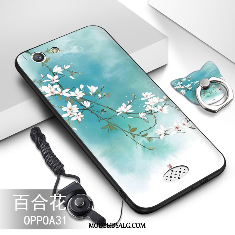 Oppo A31 Etui Anti-fald Grøn Cover Beskyttelse Hængende Ornamenter