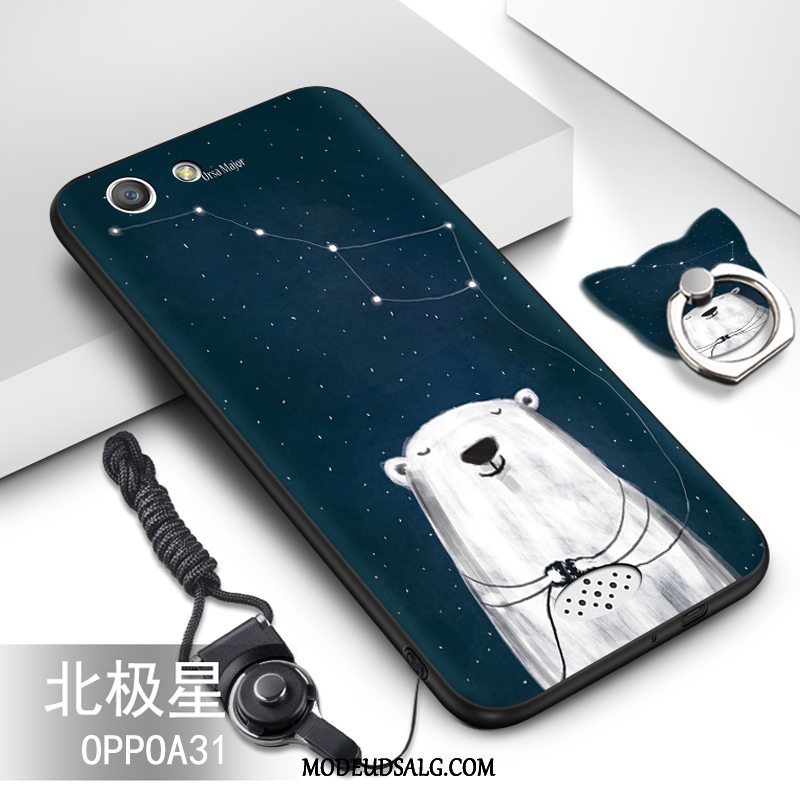 Oppo A31 Etui Anti-fald Grøn Cover Beskyttelse Hængende Ornamenter