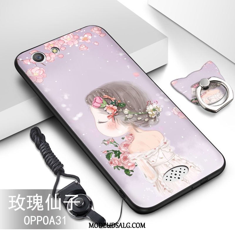 Oppo A31 Etui Anti-fald Grøn Cover Beskyttelse Hængende Ornamenter