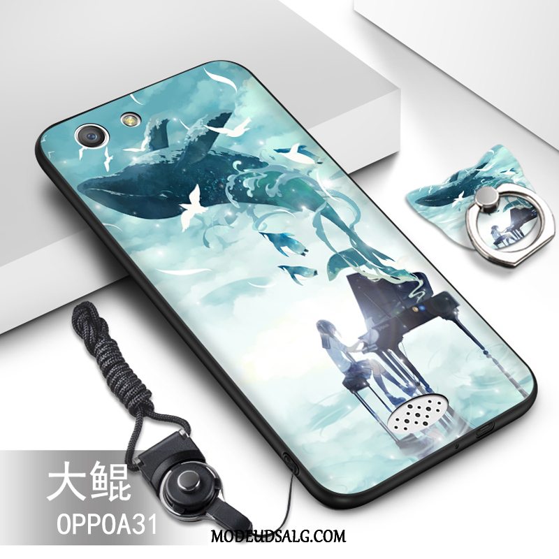 Oppo A31 Etui Anti-fald Grøn Cover Beskyttelse Hængende Ornamenter