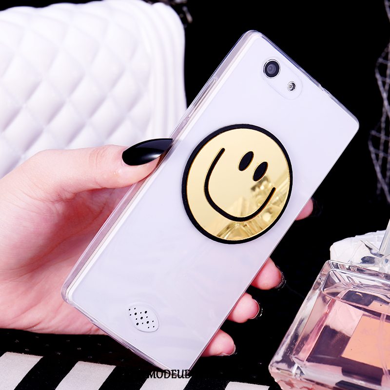 Oppo A31 Etui Blød Lyserød Hængende Ornamenter Smiley Beskyttelse