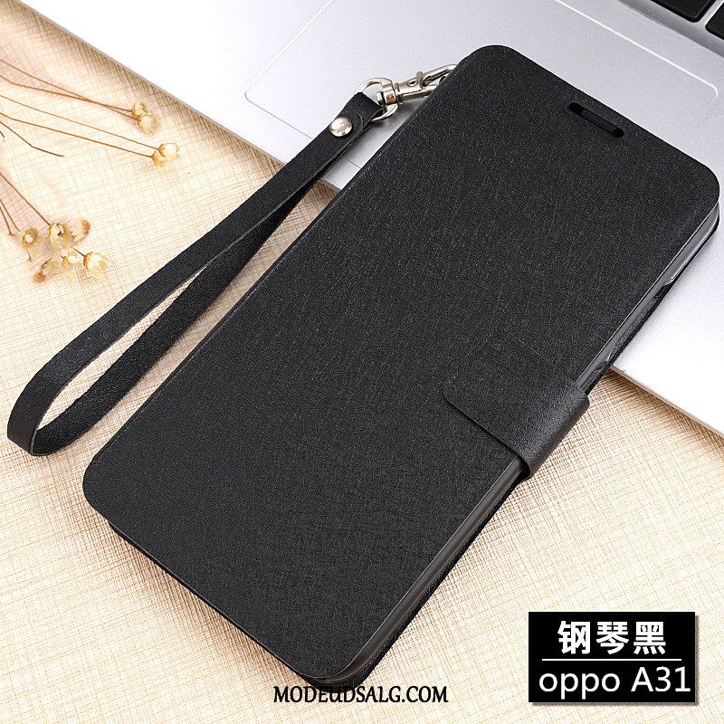 Oppo A31 Etui / Cover Trend Anti-fald Nubuck Silikone Clamshell