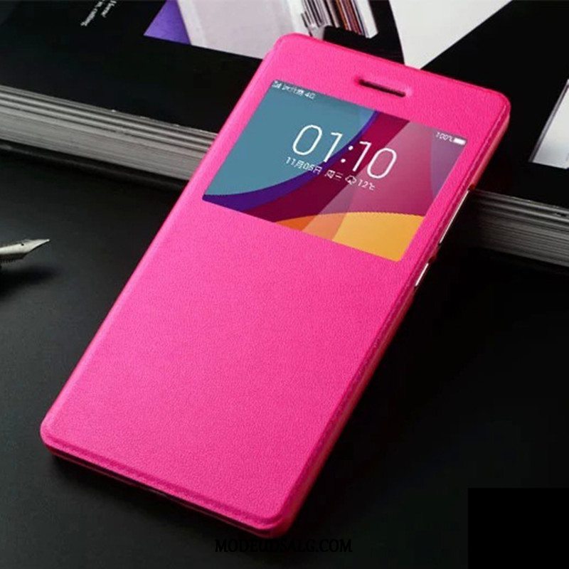 Oppo A5 2020 Etui / Cover Folio Beskyttelse Bagdæksel Lædertaske