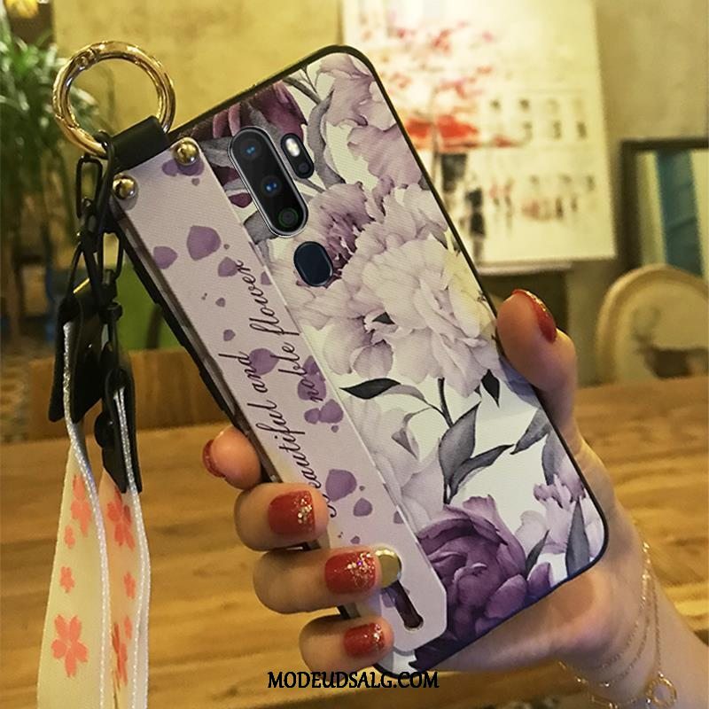 Oppo A5 2020 Etui / Cover Hængende Ornamenter Hvid Beskyttelse Silikone