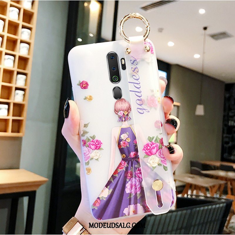 Oppo A5 2020 Etui / Cover Membrane Af Personlighed Anti-fald Blomster Hængende Ornamenter