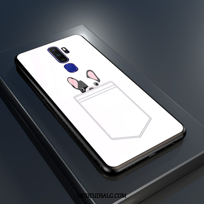 Oppo A5 2020 Etui Glas Net Red Hård Af Personlighed Hjerte