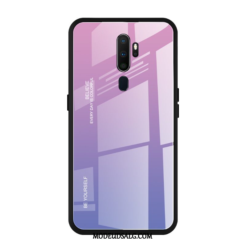 Oppo A5 2020 Etui Pulver Membrane Hærdning Gradient Guld