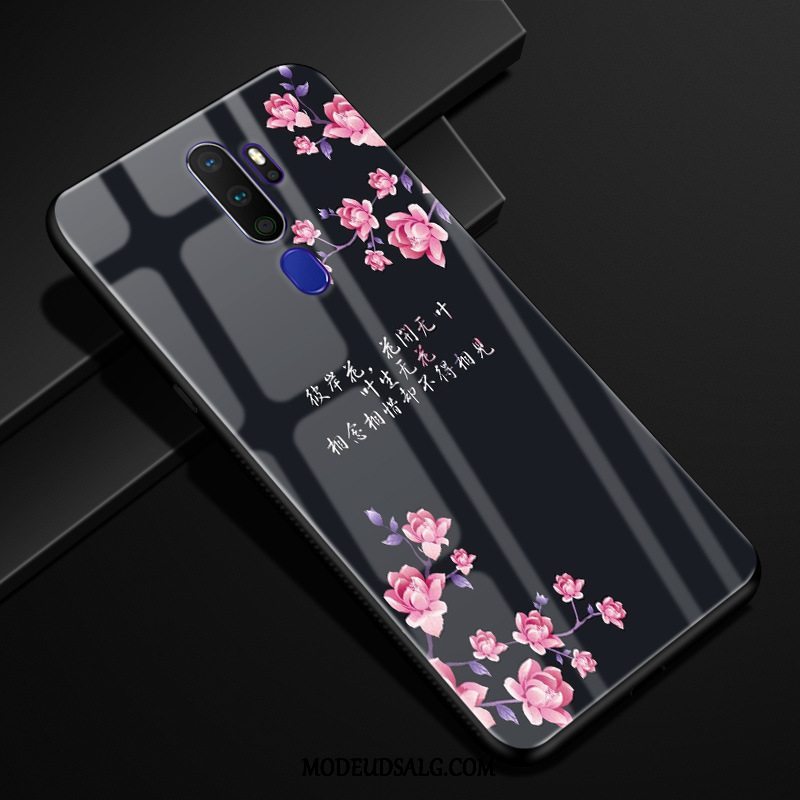 Oppo A5 2020 Etui Tilpas Anti-fald Beskyttelse Blomster Cover