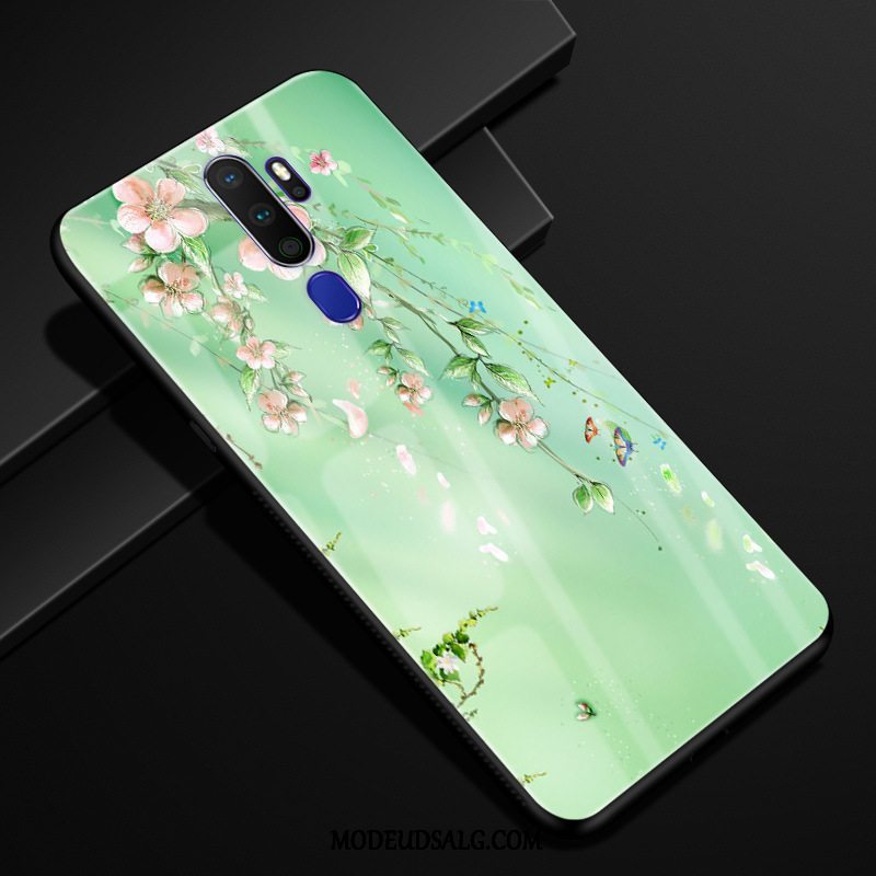 Oppo A5 2020 Etui Tilpas Anti-fald Beskyttelse Blomster Cover