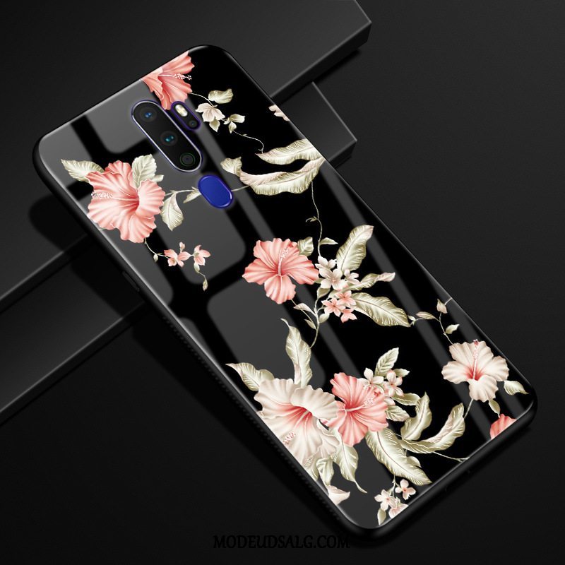 Oppo A5 2020 Etui Tilpas Anti-fald Beskyttelse Blomster Cover