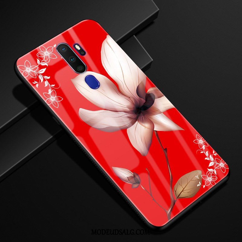 Oppo A5 2020 Etui Tilpas Anti-fald Beskyttelse Blomster Cover