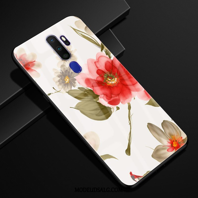 Oppo A5 2020 Etui Tilpas Anti-fald Beskyttelse Blomster Cover