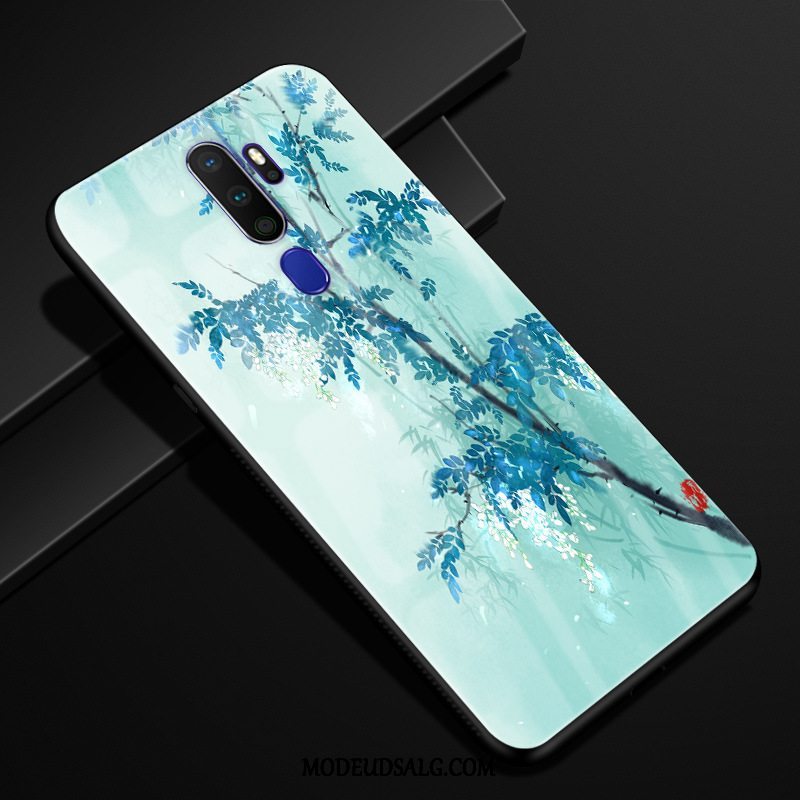 Oppo A5 2020 Etui Tilpas Anti-fald Beskyttelse Blomster Cover