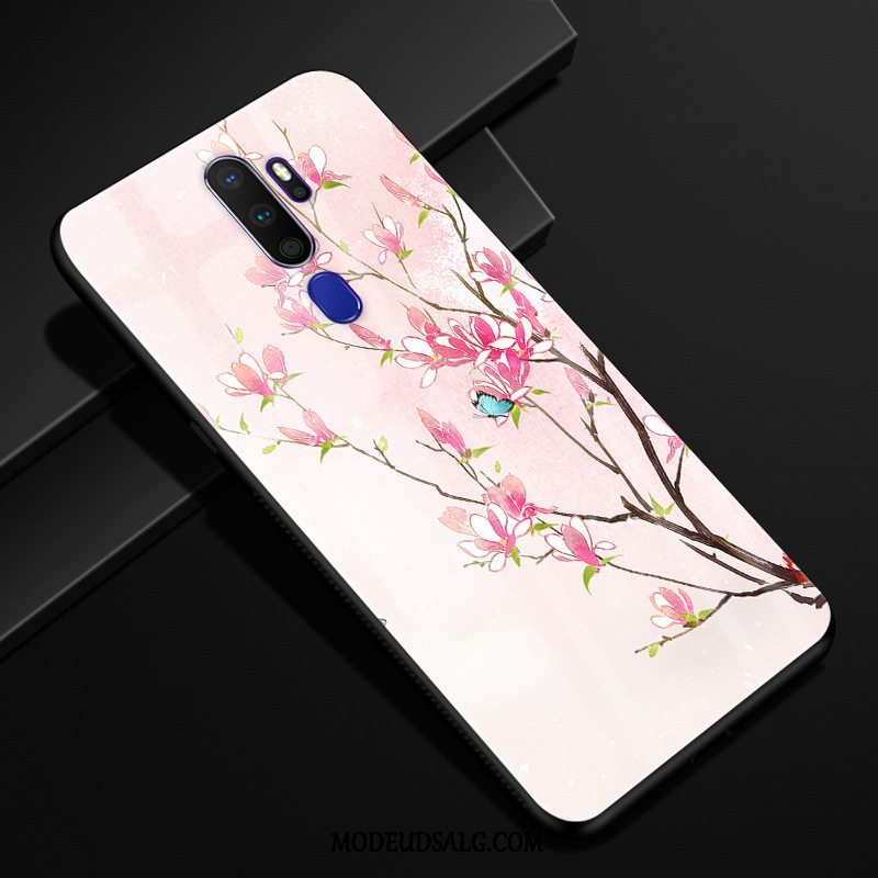 Oppo A5 2020 Etui Tilpas Anti-fald Beskyttelse Blomster Cover