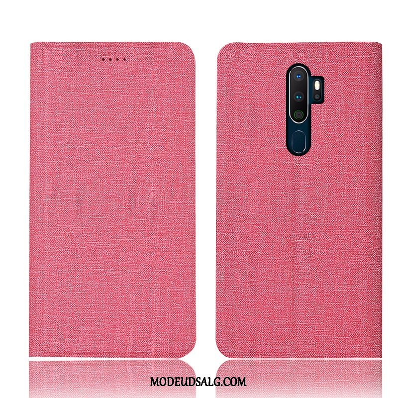 Oppo A9 2020 Etui / Cover Bomuld Og Linned Anti-fald Ungdom Pulver Beskyttelse