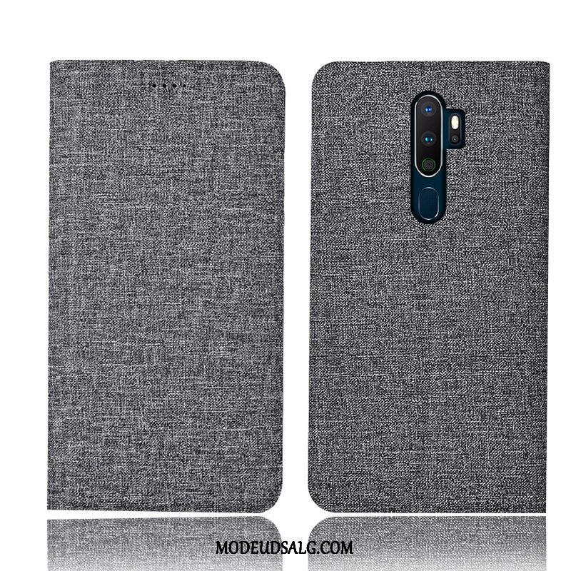 Oppo A9 2020 Etui / Cover Bomuld Og Linned Anti-fald Ungdom Pulver Beskyttelse