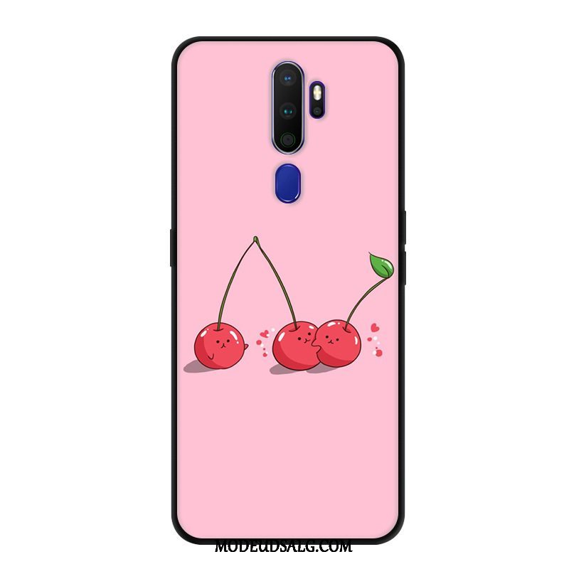 Oppo A9 2020 Etui / Cover Kreativ Sort Beskyttelse Blomster Tilpas