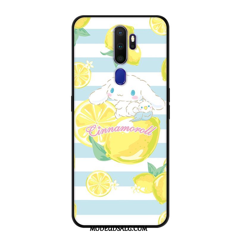 Oppo A9 2020 Etui / Cover Kreativ Sort Beskyttelse Blomster Tilpas