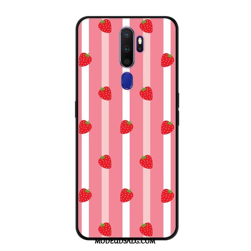 Oppo A9 2020 Etui / Cover Kreativ Sort Beskyttelse Blomster Tilpas