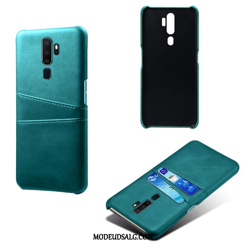 Oppo A9 2020 Etui / Cover Ny Anti-fald Orange Kort Lædertaske