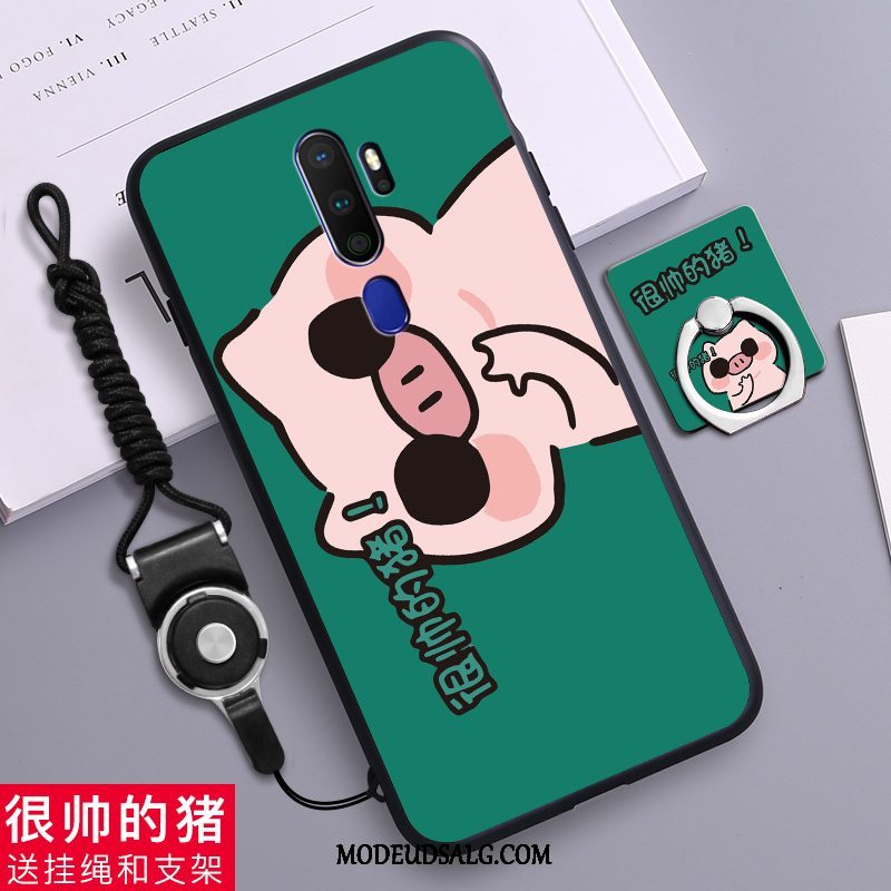 Oppo A9 2020 Etui Nubuck Kylling Anti-fald Kreativ Silikone